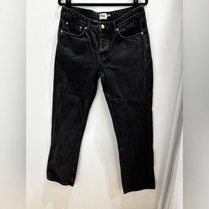 Women's Black Straight Jeans